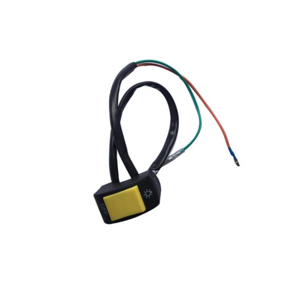 Comutator / Intrerupator ghidon Moto - lumini - buton galben